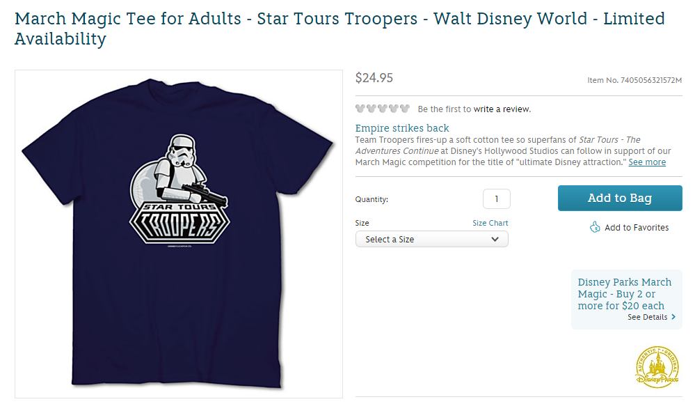 2015-03-19 11_39_51-March Magic Tee for Adults - Star Tours Troopers - Walt Disney World - Limited A