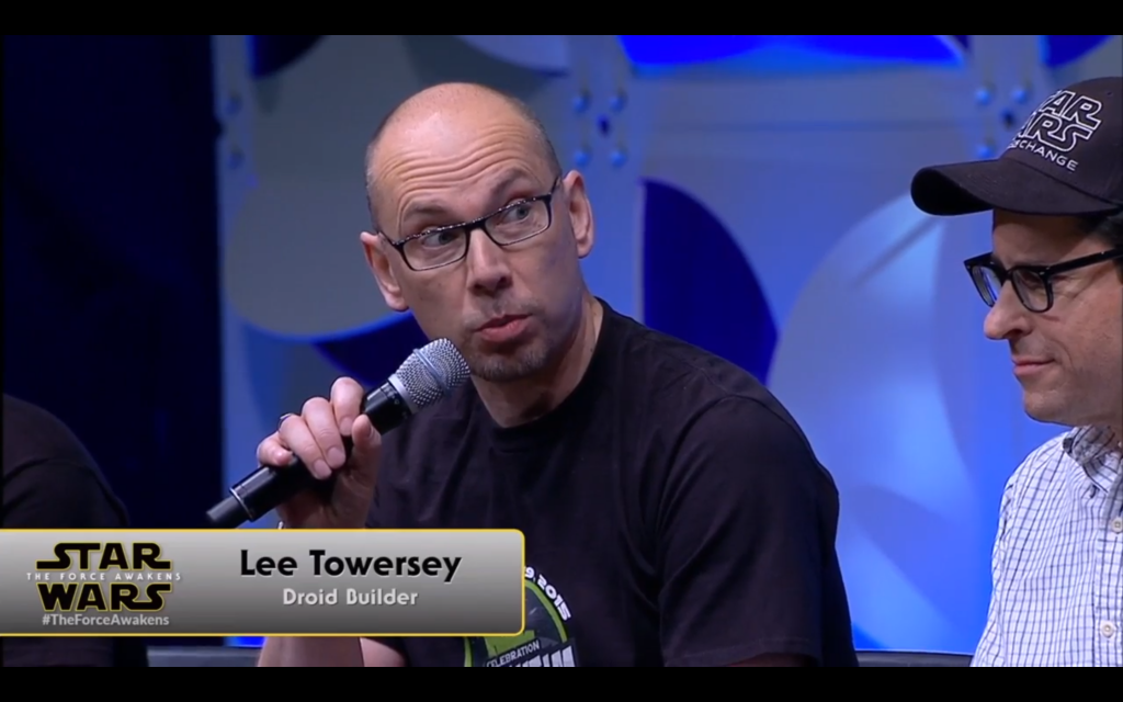 Lee Towersey talks about building the droids of Episode 7.