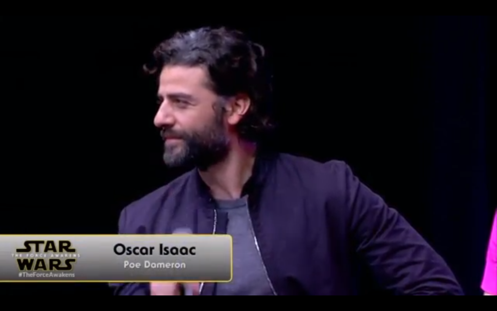 Oscar Isaac will be playing "Poe Dameron."