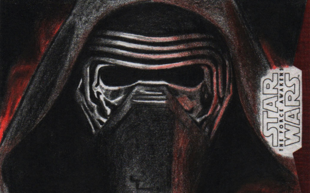 2016-01-12 21_55_20-Topps Star Wars The Force Awakens Kylo Ren Sketch Artist Proof by Brent Ragland