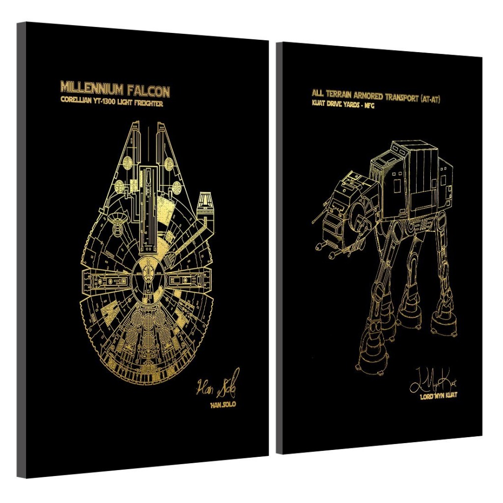 GOLD Foil Star Wars Prints On A Daily Stop for all Star Wars News!