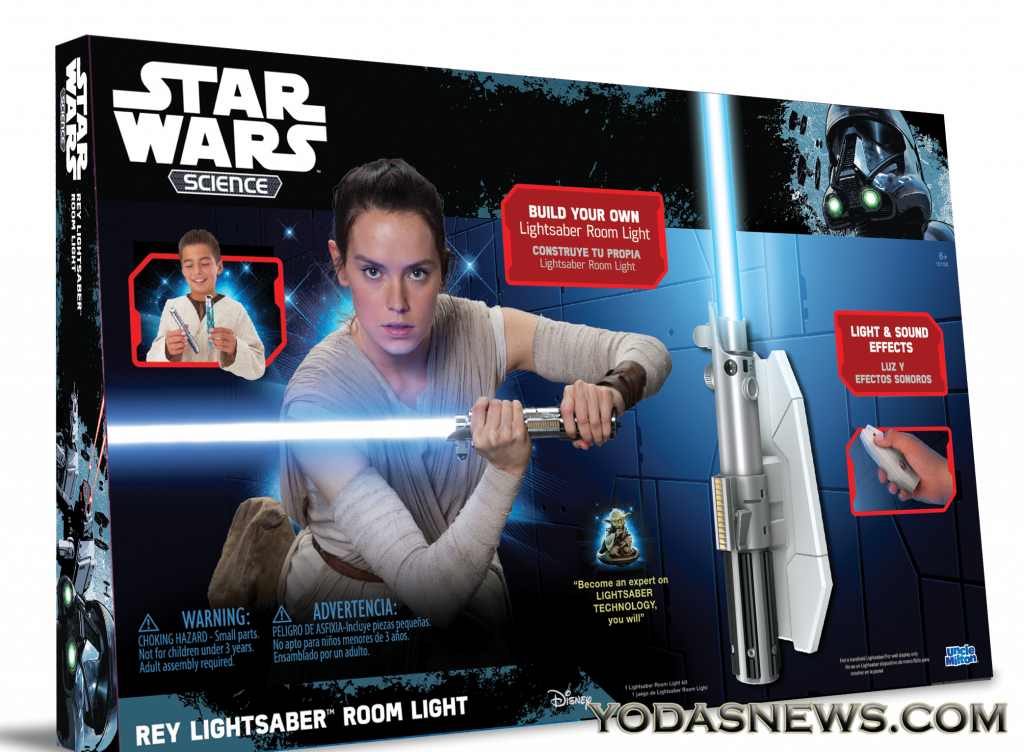Uncle Milton Star Wars Science Lightsaber Room Light Obi-Wan Wireless Remote NEW 