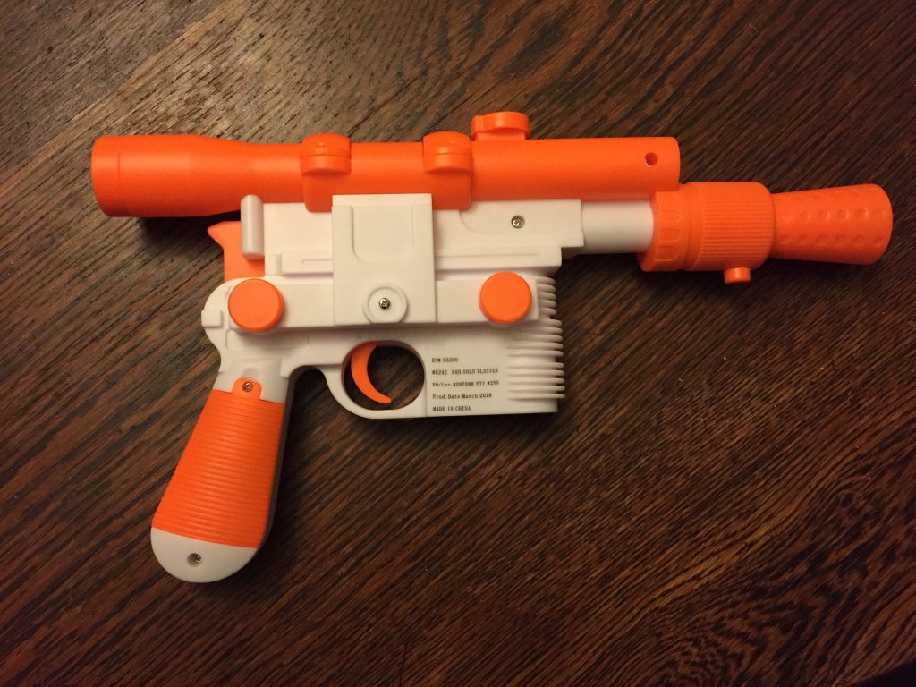 han solo toy blaster